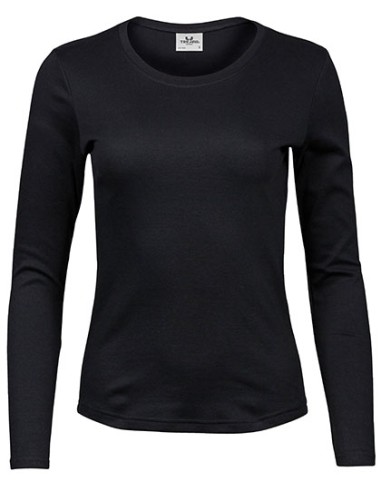 TEE-590-Womens Long Sleeve Interlock Tee